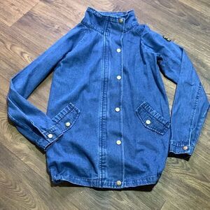 Cardl big style Jean jacket with commander patch streetwear